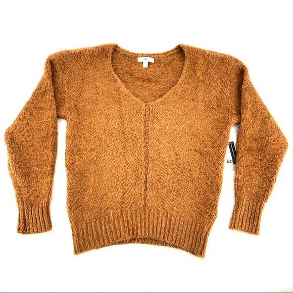 bp Sweaters - BP. Brown Knit V-Neck Sweater